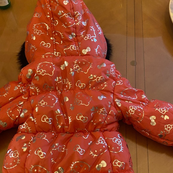 Toddler Girls Winter Hooded Coat - Picture 4 of 6